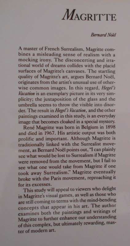 MAGRITTE, by Bernard Noel