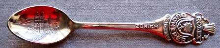 SILVER PLATED TEA SPOON - Rolex Bucherer Watches Zurich - check the detail!