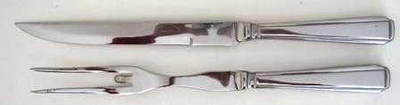 Art Deco Stainless steel Carving Set - very good condition