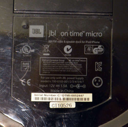 JBL On Time Micro AM/FM Radio and Speaker Dock for iPod/iPhone