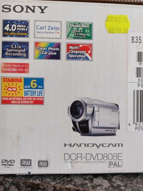 Sony Digital Video Camera Recorder DCR-DVD808E