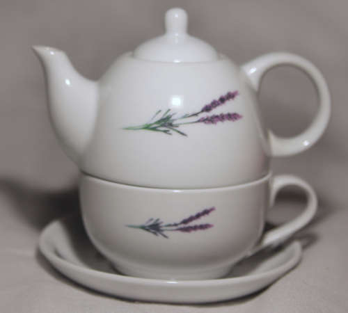 Tea-For-One Stacking Teapot and Cup