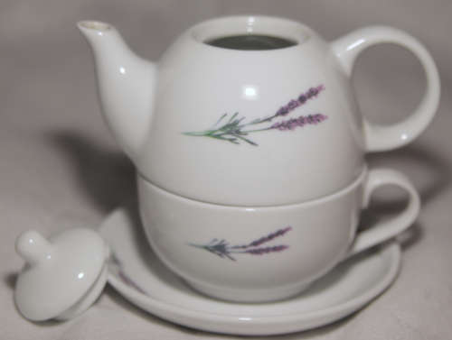 Tea-For-One Stacking Teapot and Cup