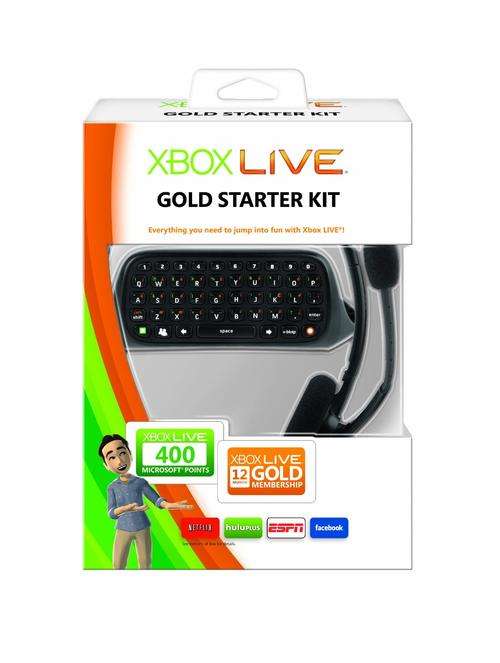 Xbox accessories bundle - LIVE 12 Month Gold Starter Kit - Rechargeable Battery 2-Pack -Media remote