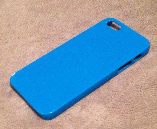 Blue hard back iphone 5 cover
