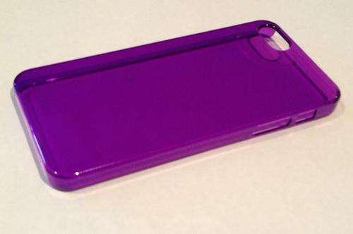 Purple hard back see through iphone 5/5s cover