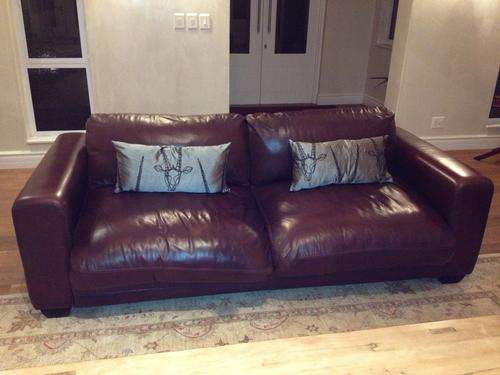 Corricroft 3 seater leather couch