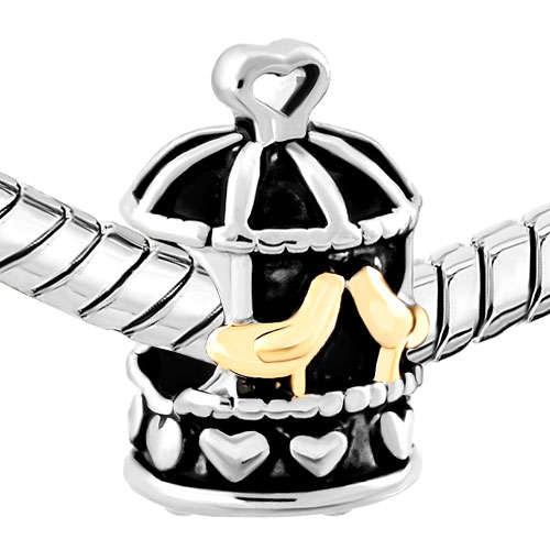 Silver plated genuine Pugster charms for European bracelets (Pandora, Troll etc.)