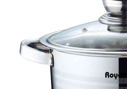 Royalty Line 10 Piece Stainless Steel Cookware Set