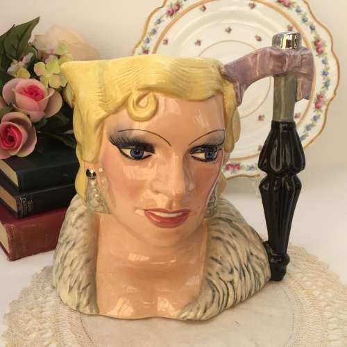 Large "Mae West" an all time best actress Royal DOULTON Character Jug - A Collectors piece