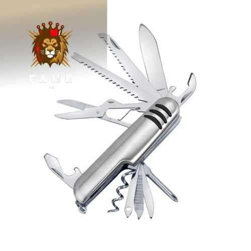 Swiss Army Style Knife (stainless steel)