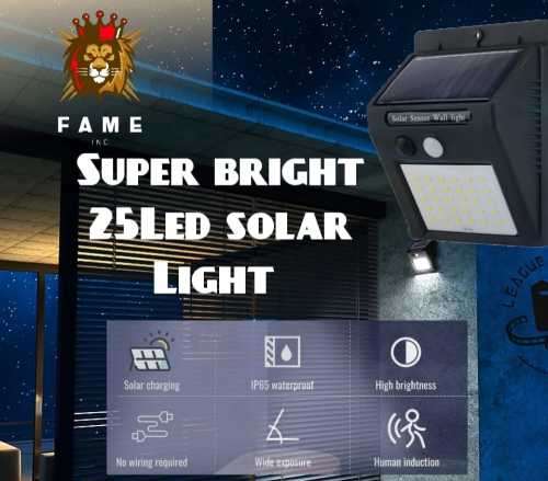 25LED SOLAR LIGHT motion sensor Wall Light waterproof an eco-friendly