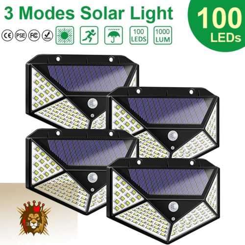 Powerful 100 LED Outdoor Sensor Light , 3 Mode Settings