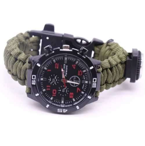 Survival Watch (compass,flint fire starter,whistle)