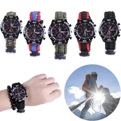 Survival Watch (compass,flint fire starter,whistle)