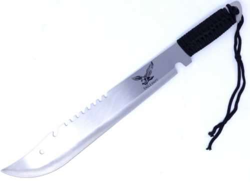 STAINLESS STEEL EAGLE MACHETE WITH POUCH