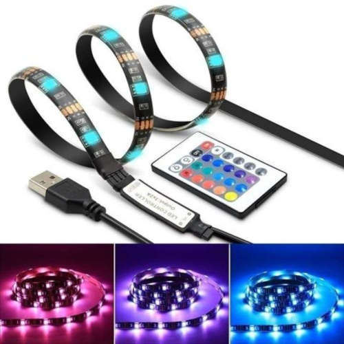 USB LED Strip Light 3 meters with Remote Control TV Back Lighting Kit
