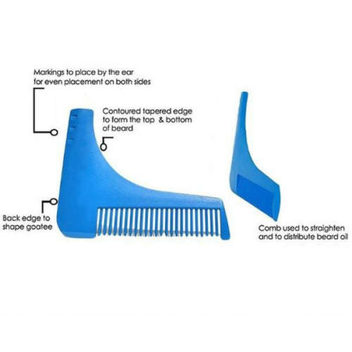 Beard Shaping Tool Trimming Shaper Template Guide Shaving Tool for Men`s fashion