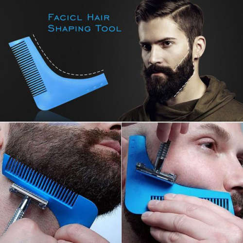 Beard Shaping Tool Trimming Shaper Template Guide Shaving Tool for Men`s fashion