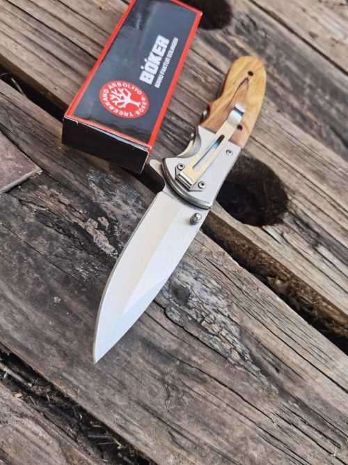 BOKER Quality Wooden Flip Blade