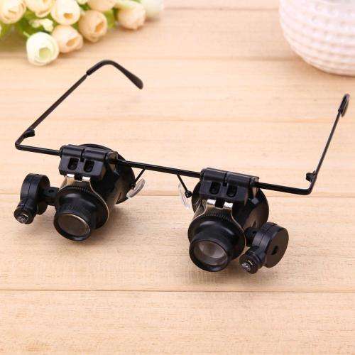 Professional Magnifying Glasses, with Binocular LED Light, for Watch Repair