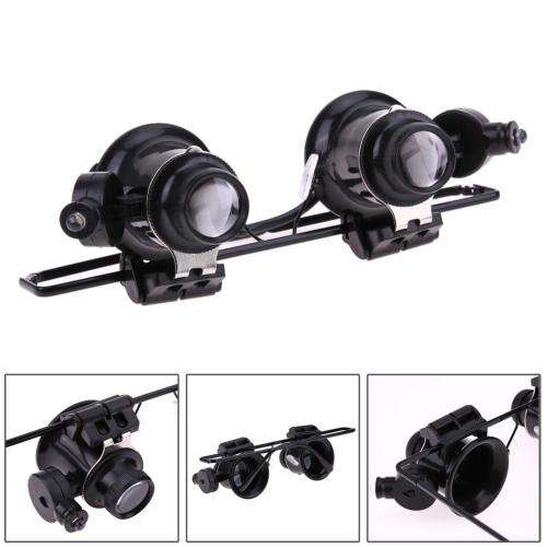 Professional Magnifying Glasses, with Binocular LED Light, for Watch Repair