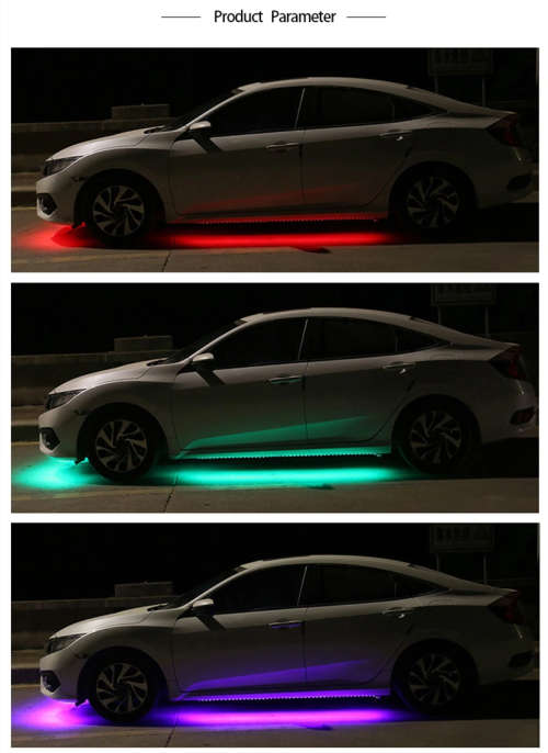 Car Exterior Neon Underglow RGB LED Lights