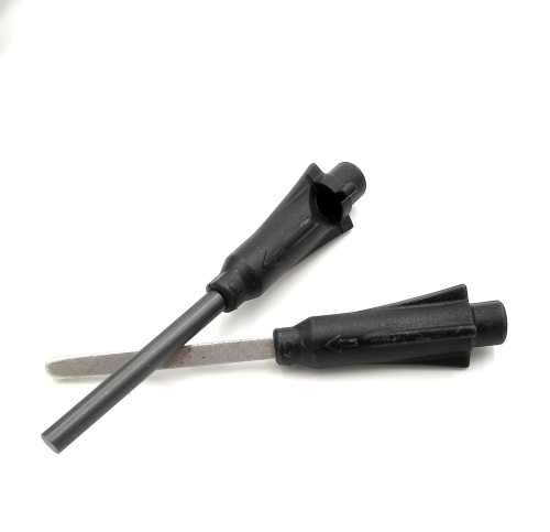 BLACK SURVIVAL Hunting Knife (flint/compass/whistle)