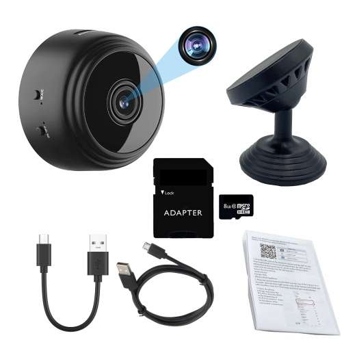 Wifi HD V380 Wireless IP Nanny / Spy Monitor Camera With 8GB Memory Card