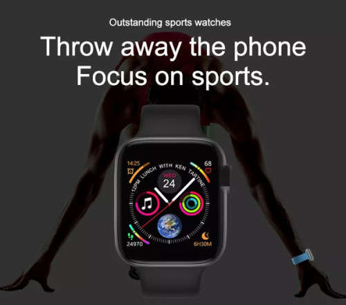Smart Watch For Apple iOS and Android Phones Fitness Tracker - HW22pro -white