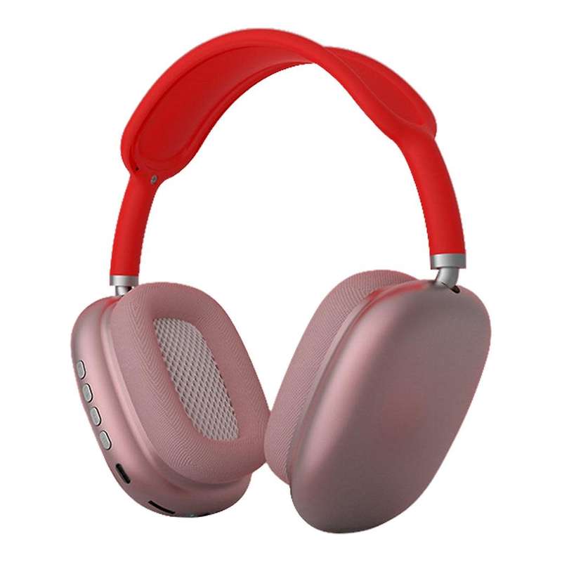 Wireless Bluetooth Headphone P9-Red/Pink