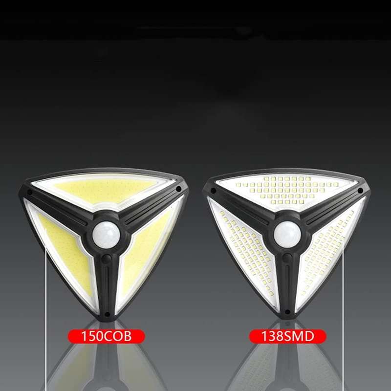 Waterproof Triangle Solar Energy Light 3 Modes Outdoor Motion Sensor Led