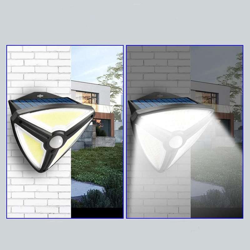 Waterproof Triangle Solar Energy Light 3 Modes Outdoor Motion Sensor Led