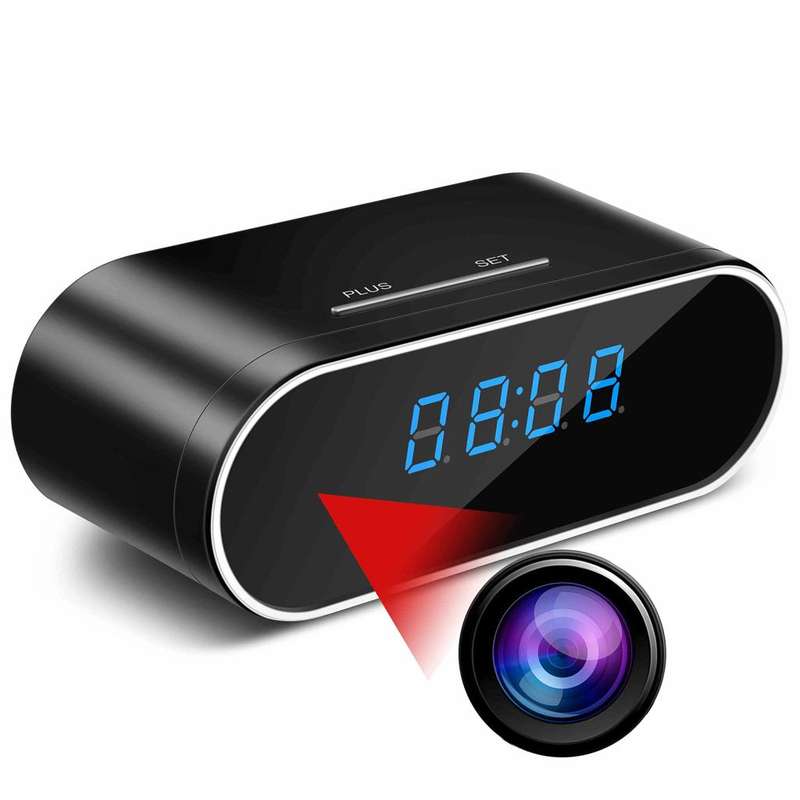 1080P HD WIFI IP IR Clock Spy Camera