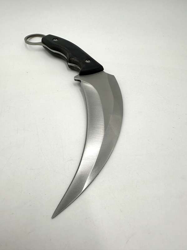Full Tang Stainless Steel Karambit 25cm  With Belt Loop Pouch