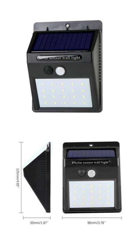 25LED SOLAR LIGHT motion sensor Wall LIGHT outdoor waterproof eco-friendly