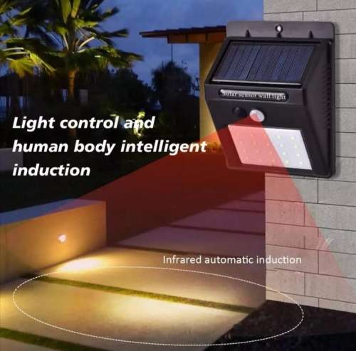 New 20 LED SOLAR LIGHT PIR plus light motion sensor Wall Light outdoor waterproof eco-friendly