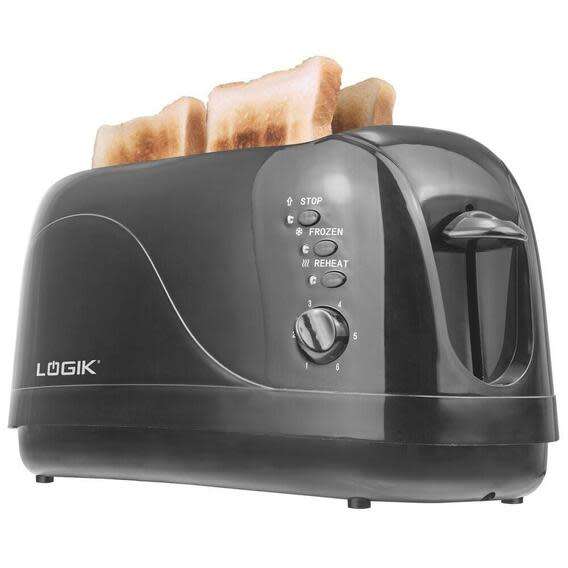 Logik  - 4 Slice  Cool Touch Toaster- Black