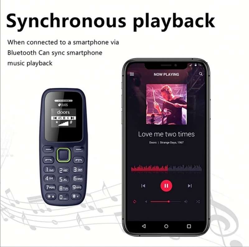 BM310 Mini Mobile Phones Dual SIM Card Slots 2G GSM 0.66Inch Bluetooth Cellphone