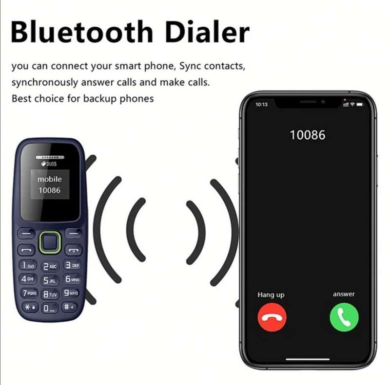BM310 Mini Mobile Phones Dual SIM Card Slots 2G GSM 0.66Inch Bluetooth Cellphone