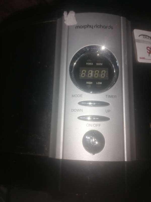 Pre owned Morphy Richards Digital Slow Cooker (Silver) 6L