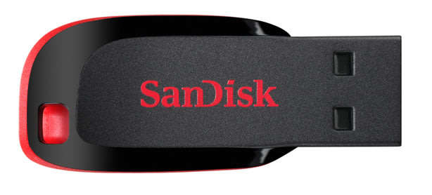SanDisk 16GB Cruzer Blade USB Flash Drive
