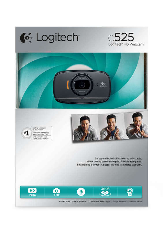 Logitech C525 HD 720p Video Foldable Webcam