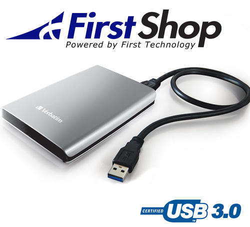 Verbatim USB 3.0 Portable Hard Drive 1TB Silver - Super Fast Transfer Speeds - Trusted Seller
