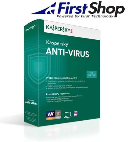 Kaspersky Anti-Virus 2015 - 3 User (Plus 1 Free) - 1 year  DVD