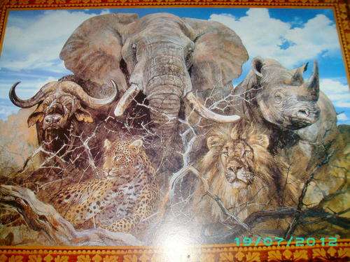 BIG 5 on Hardboard