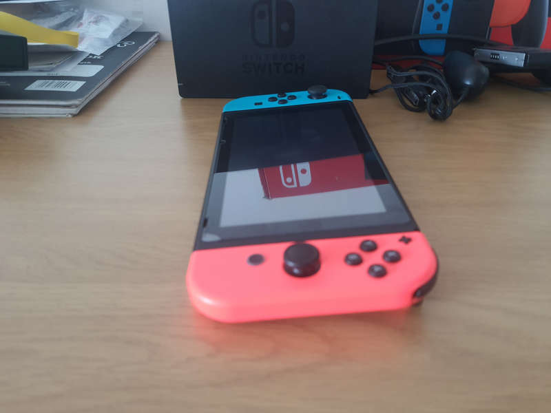 Nintendo Switch (Red Box) with Accessories + Pokemon Brilliant Diamond