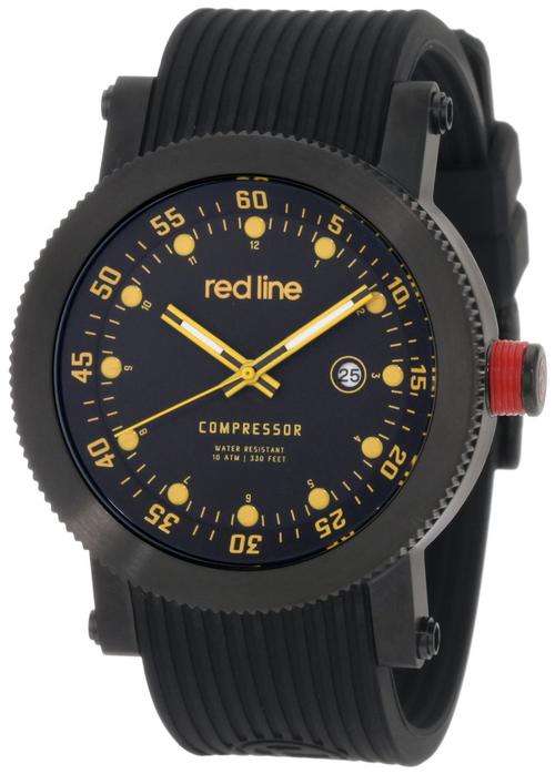 **R8999** Red Line Men's 18001-BB-01YL Compressor Collection Watch