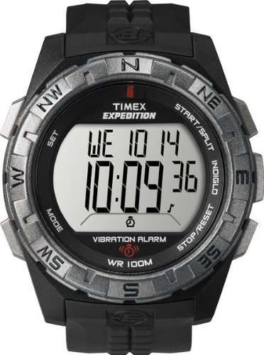 Timex Men's T498519J Rugged Digital Vibration Alarm Watch