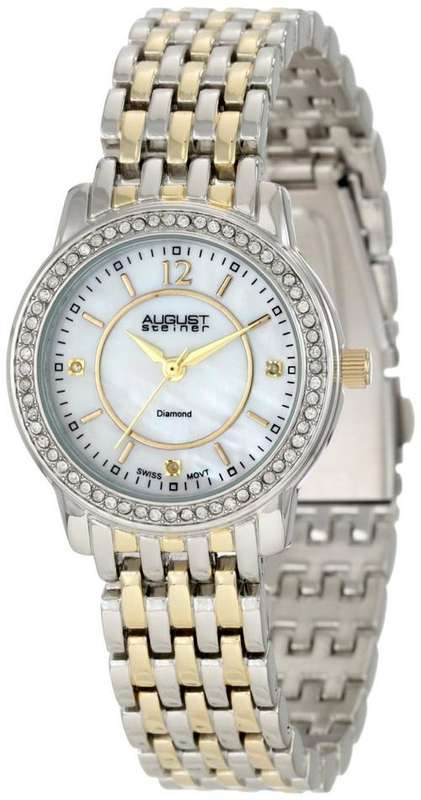 **R6999**August Steiner Women's ASA827TTG Dazzling Diamond Bracelet Watch